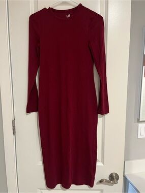 GAP Wine Long Sleeve Knit Dress, Size XS (New) ❤️